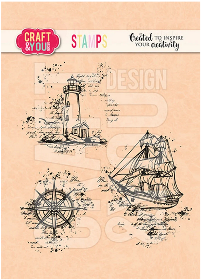 Sea Travel Set Stamps von Craft & You Design - zum Schließen ins Bild klicken